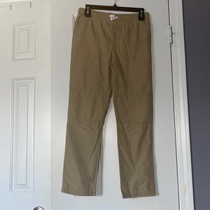 NWOT boys size 12 khaki drawstring pillow pant with reinforced knees.
